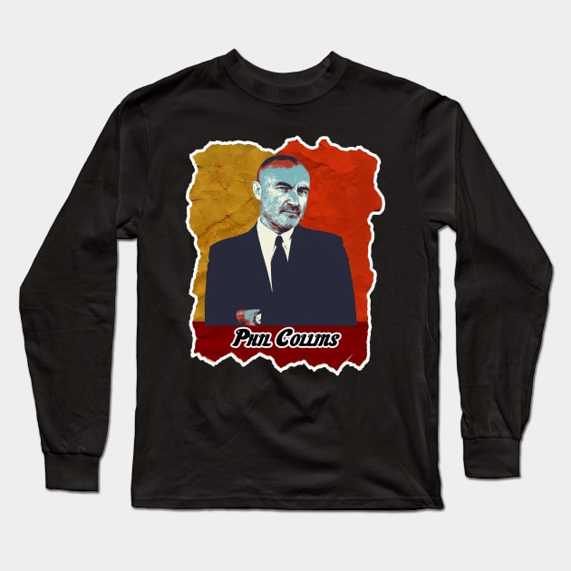 Phil Collins Long Sleeve T-Shirt by edihidayatbanyumas